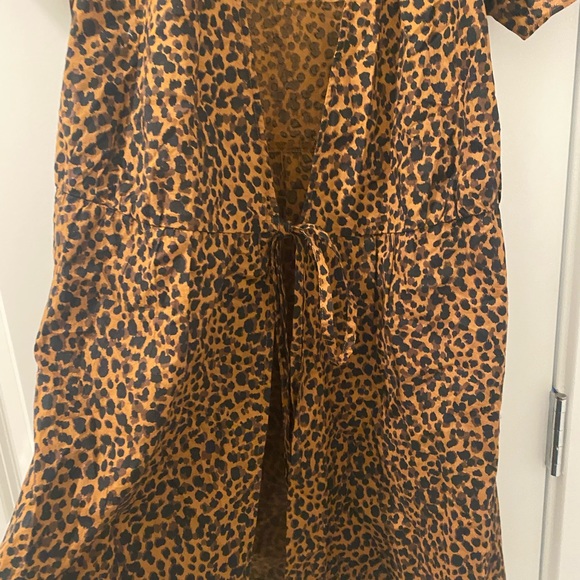 Madewell animal print front tie top - Picture 3 of 4